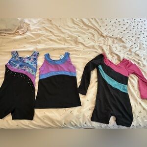 Girls Gymnastics Leotard Bundle Size Small